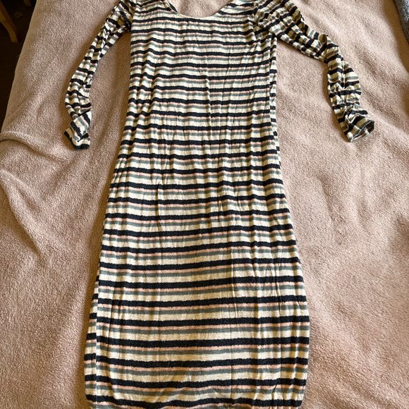 Anthropologie Dolan Striped Midi Dress Size Small - Picture 3 of 4